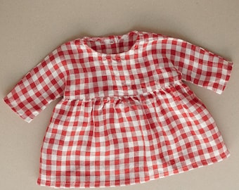 Baby gingham linen dress