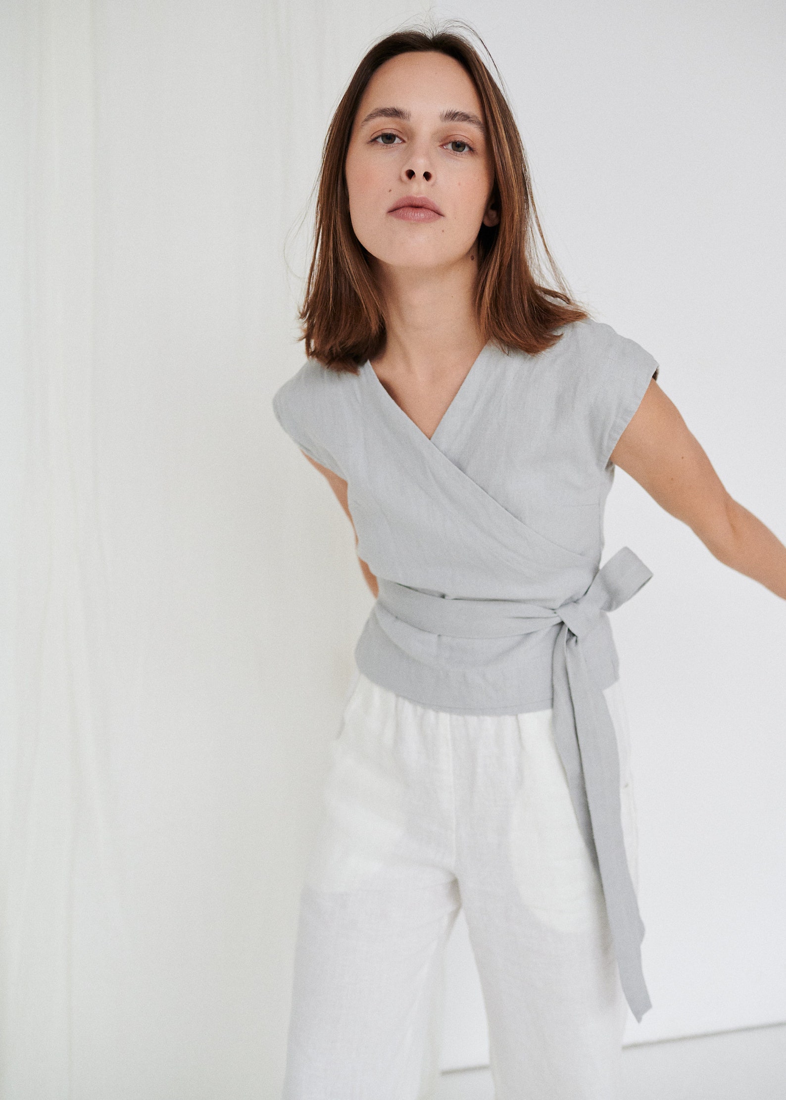 Amelia Linen Top