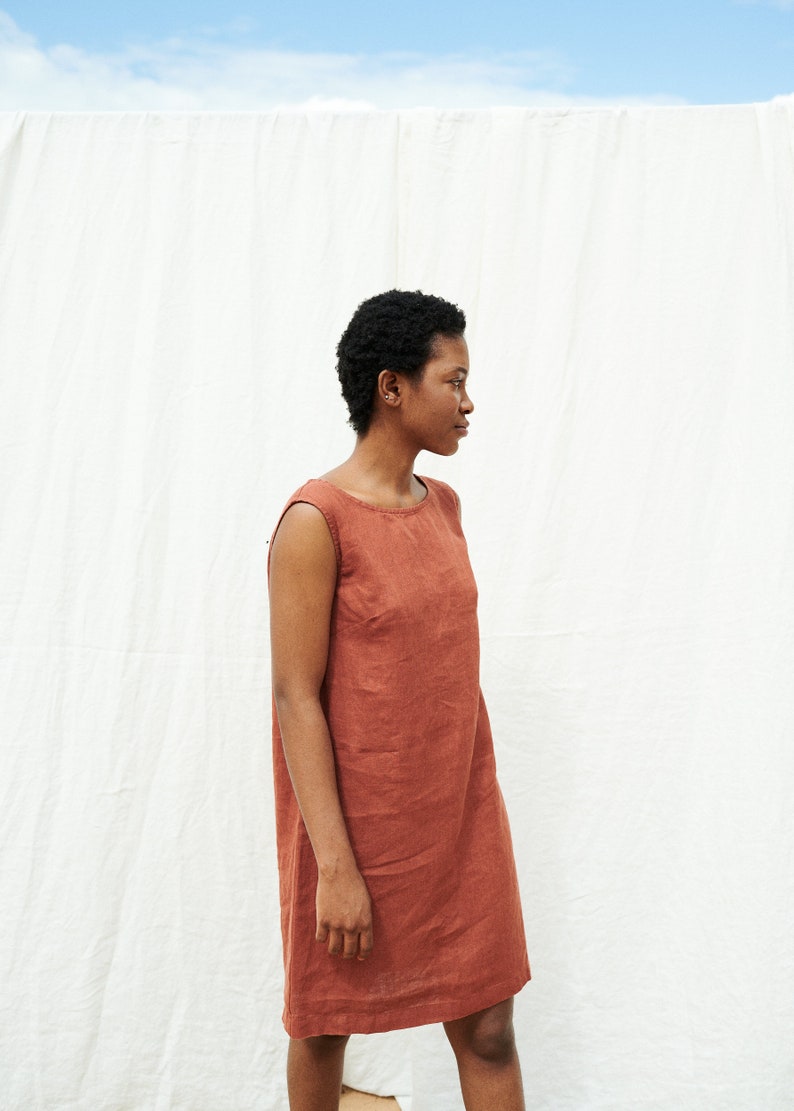 Abi dress  Linen dress  Minimal linen dress  Linen tunic  image 2