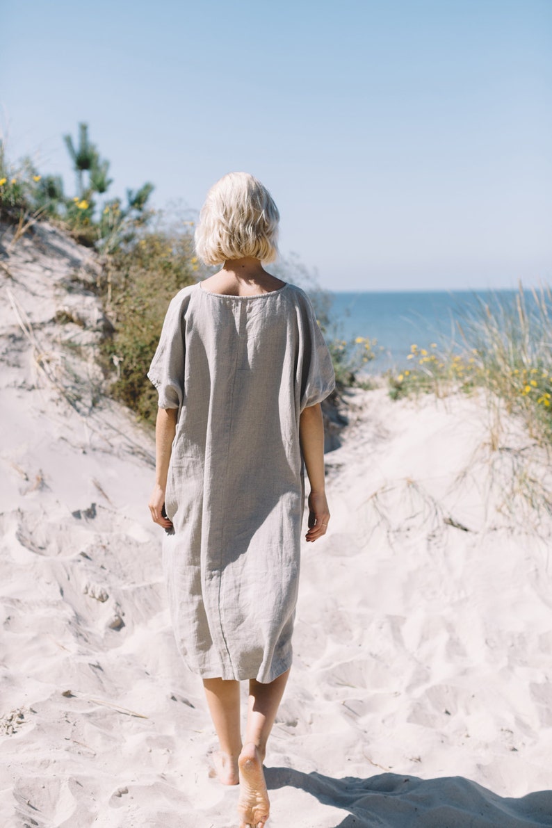 Amalfi dress / One size dress / Oversized linen dress