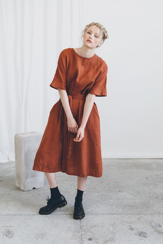 Zara top terracotta dress