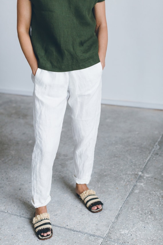 tapered linen pants pattern