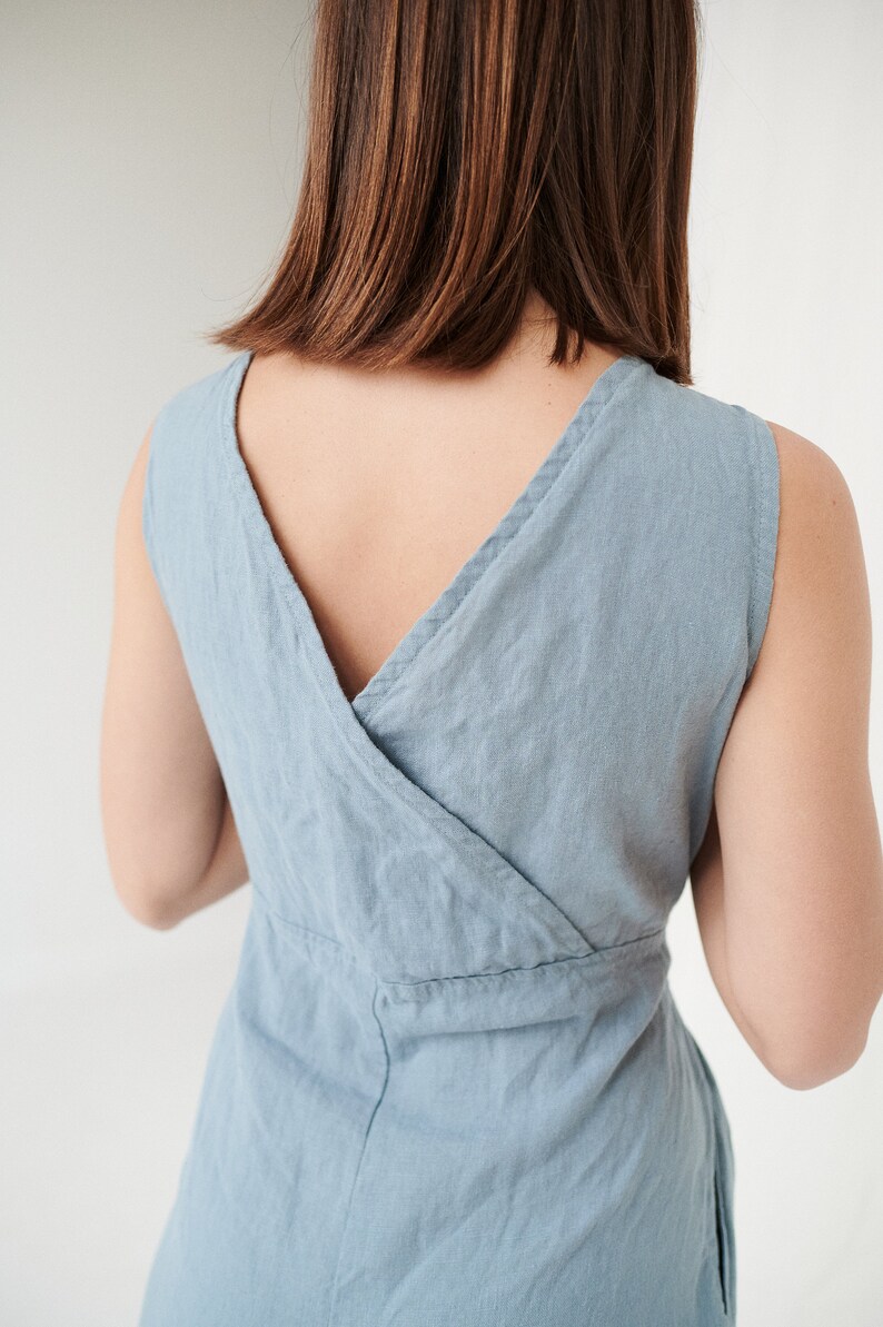 Evelyn Sea Green Jumpsuit Linen Jumpsuit Linen Overalls Etsy UK