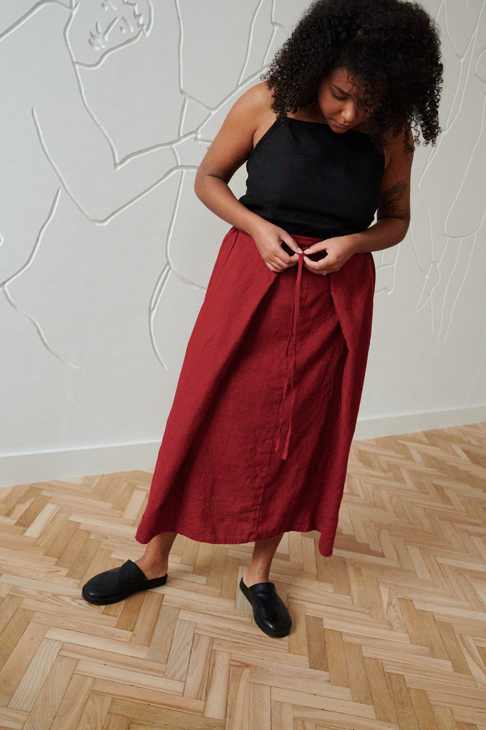 Skirt Long Skirt High Waist Linen - Etsy