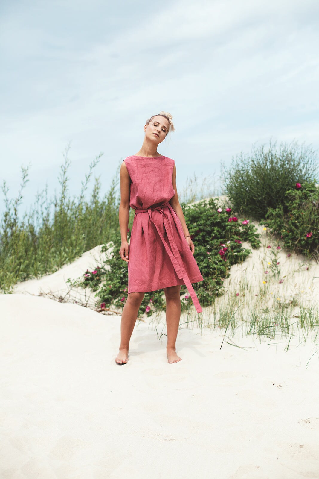 knee length dresses for ladies Nida