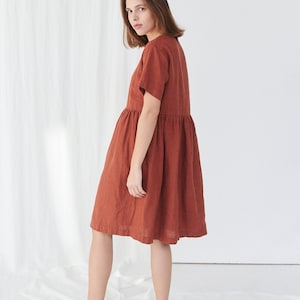 Ready to Ship Anna Dress Simple Linen Dress Summer Dress - Etsy