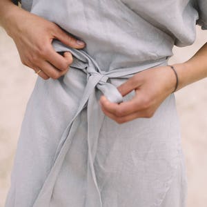 Linen belt/ Belt/ Linen dress belt image 1