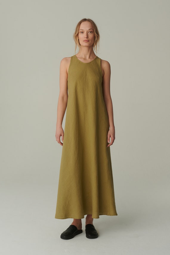 knee length dresses for ladies Rhiona Linen Shirt Dress main image 0