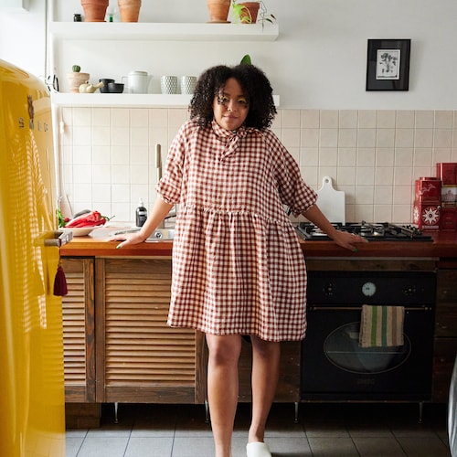 Beth Skirt / Terracotta Linen