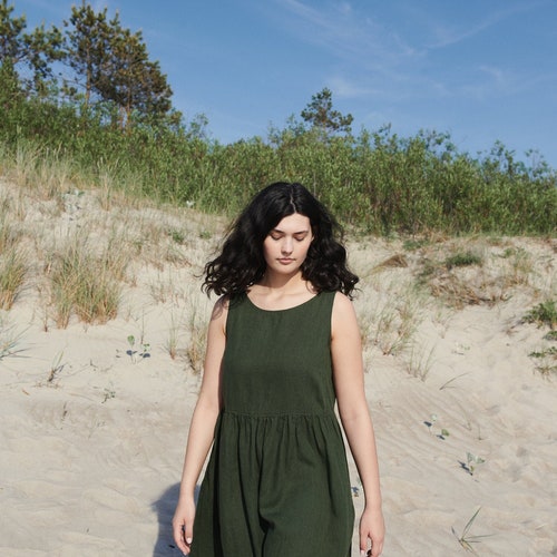 danna linen dress Verano By Tanya