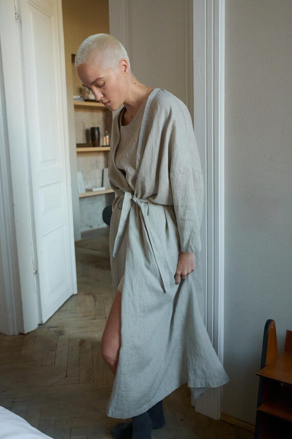 linen house dressing gown Plush Ocean City Ocean Robe
