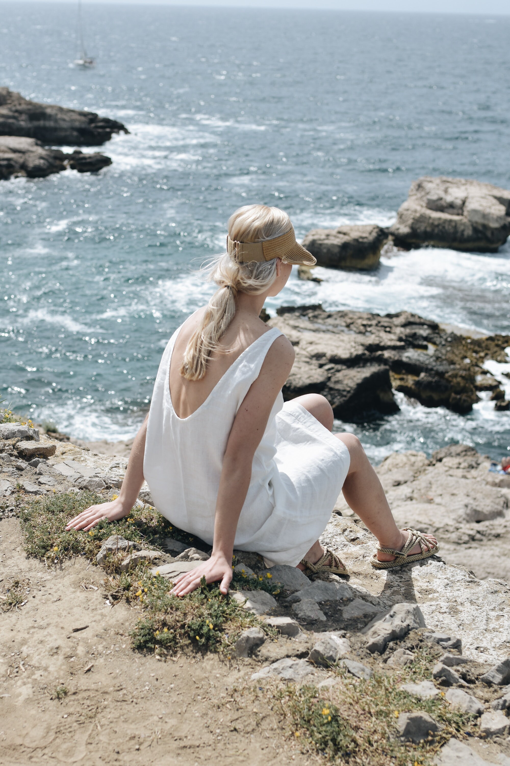 Ready to Ship - Monstera Dress - Linen Dress - Summer Dress - Simple Linen Dress - Tank Top Dress - Loose Linen Dress - Linen Tunic