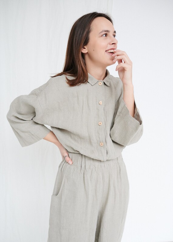 etsy linen jumpsuit
