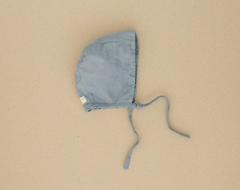 First baby linen bonnet