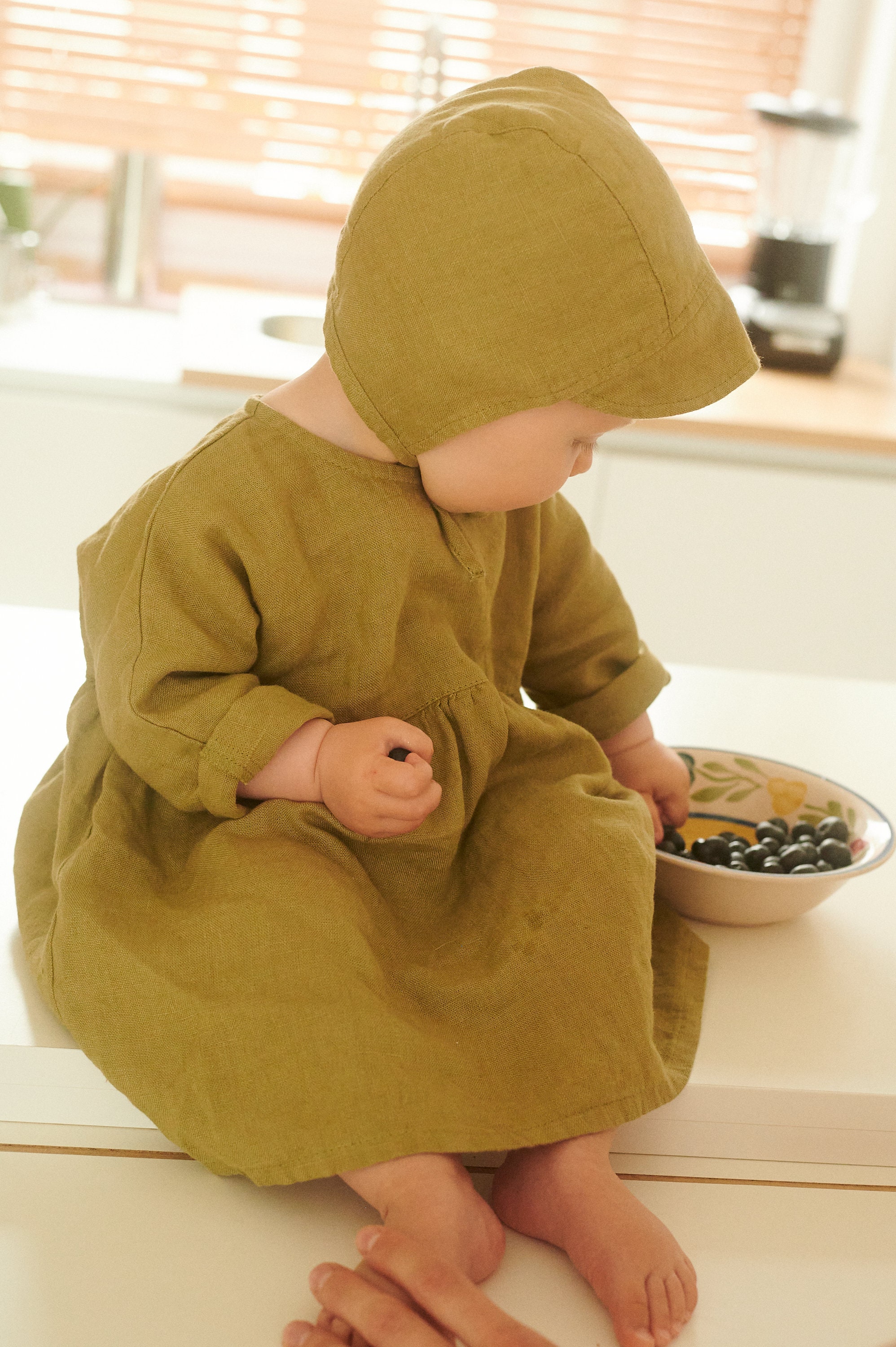 Second Baby Linen Bonnet - Etsy