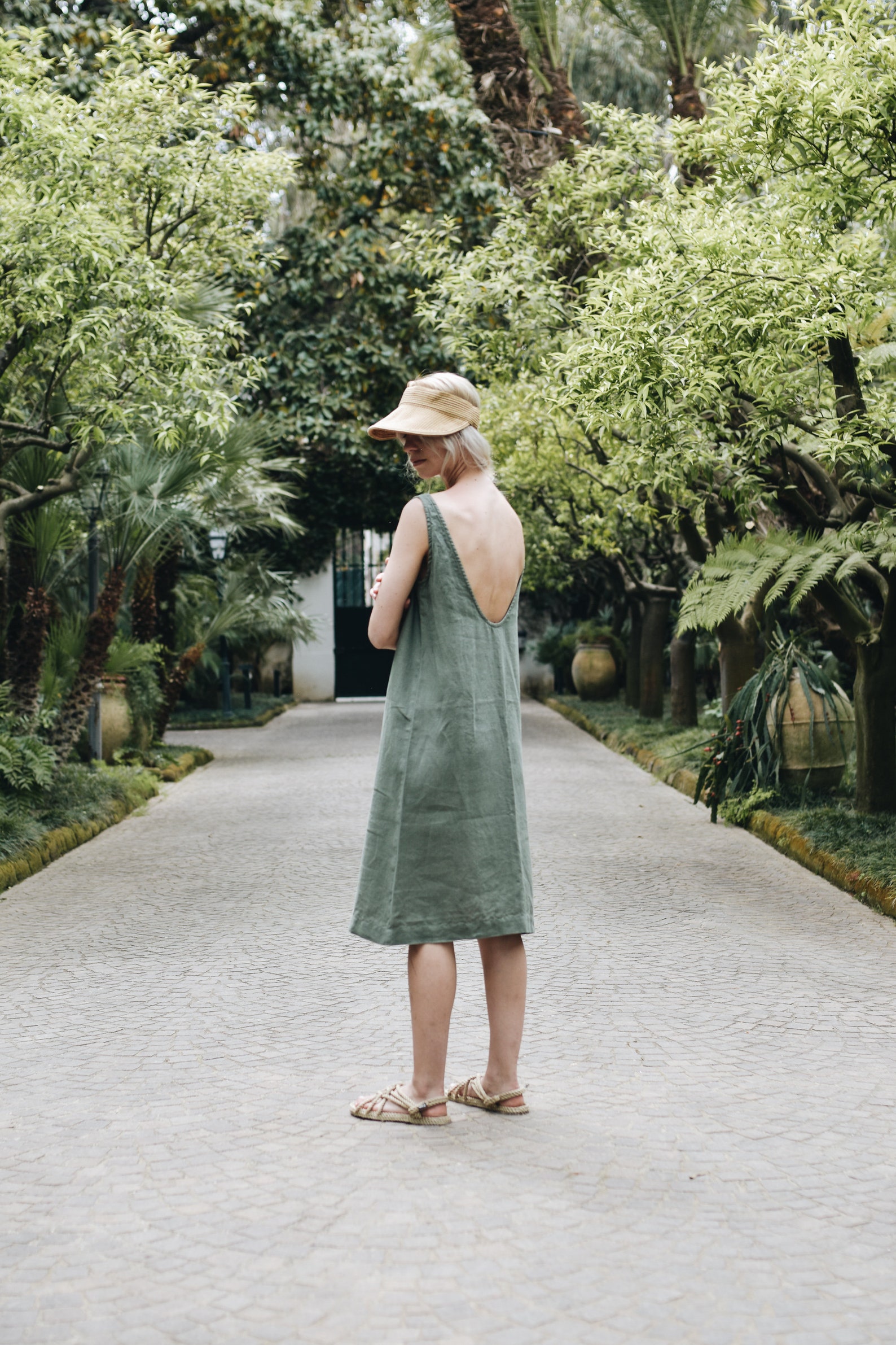 Pine green dress main image 0