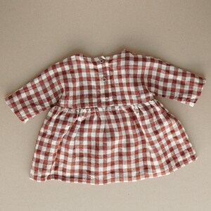 Baby gingham linen dress image 2