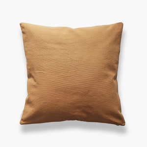 ORU PILLOW Origami pillow cover, ochre, 18x18/ Handmade 3D pattern, geometric design, color block / Hygge home decor, Decorative pillow image 3