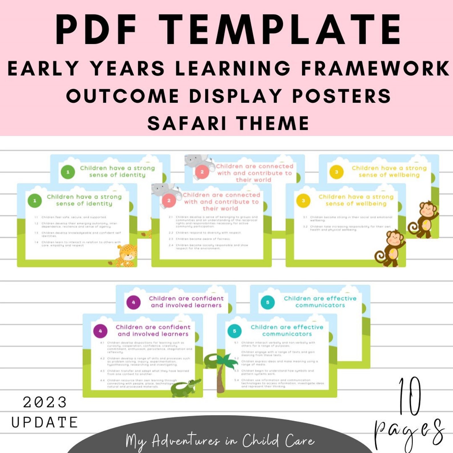 PDF Early Years Learning Framework Outcome Display Posters - Safari ...