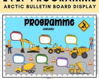 EYLF / Early Years Learning Framework - Programming Bulletin Board Display - Construction