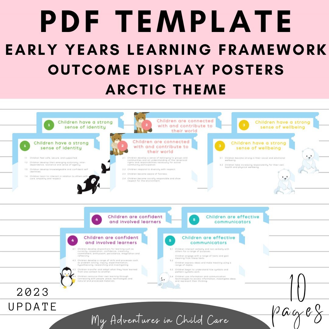 PDF Early Years Learning Framework Outcome Display Posters Arctic EYLF ...