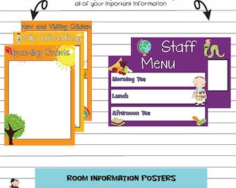 Child Care Room Information Posters