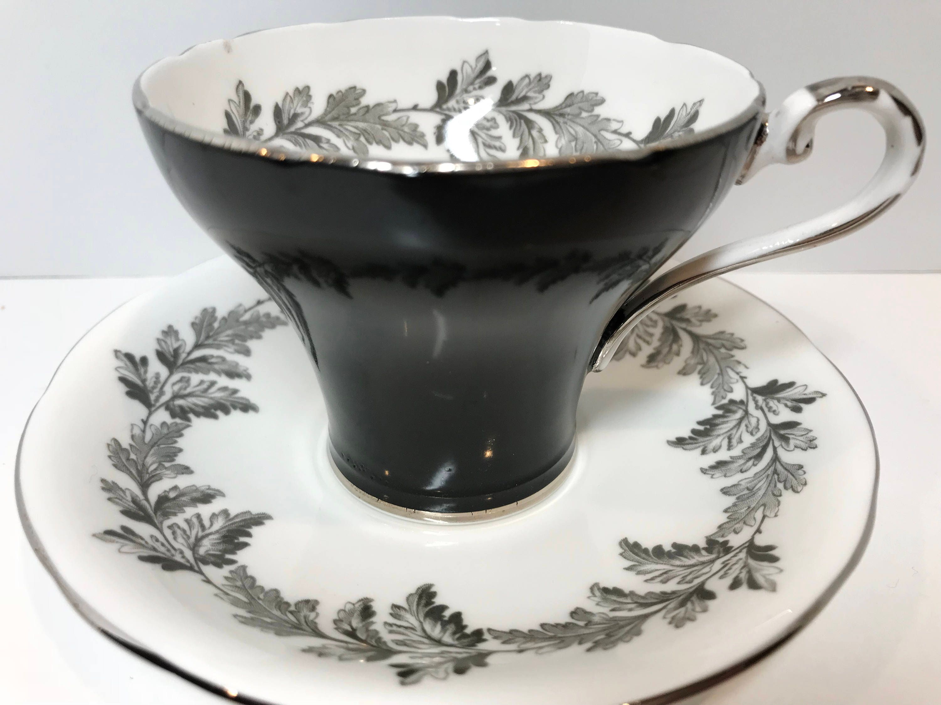 Aynsley Tea Cup and Saucer, English Bone China Cups, Antique Tea Cups