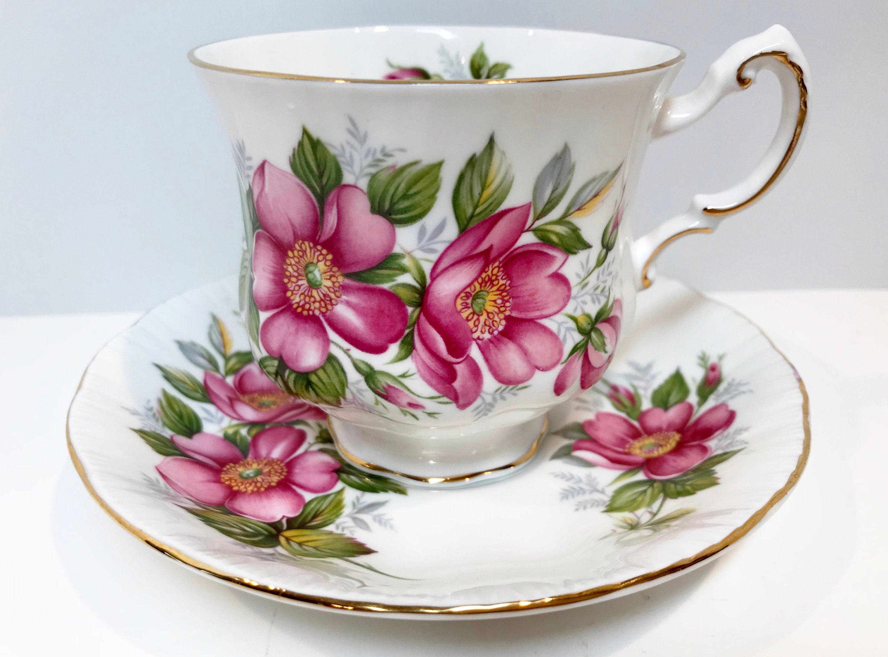 Prarie Rose by Paragon Tea Cups, Canadian Provincial Flowers Series