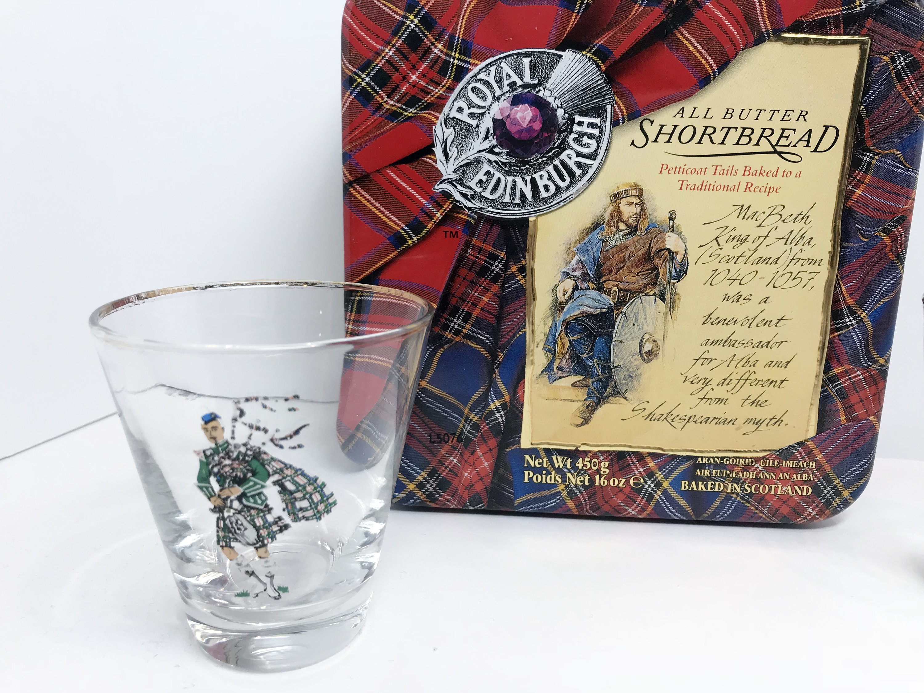 Bagpiper Glass, Scottish Dancer Glass, Scottish Glasses, Scotland Shot