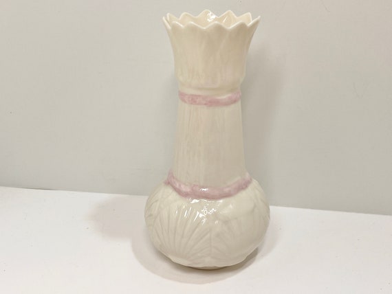 Belleek Vase , Echinus Vase , Brown Mark Belleek , Irish Vase , Belleek China , Cream Vase , Housewarming Gift for Her , Anniversary Gift