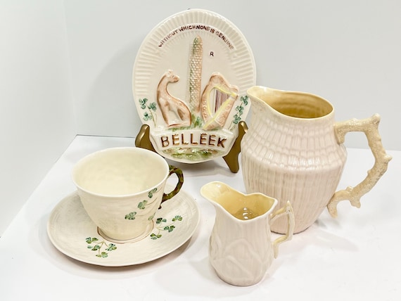 Belleek Milk Jug, Belleek Porcelain, Irish Pitcher, Belleek Ware, Gift for Her, Anniversary Gift, Housewarming Gift, Gift for Friend