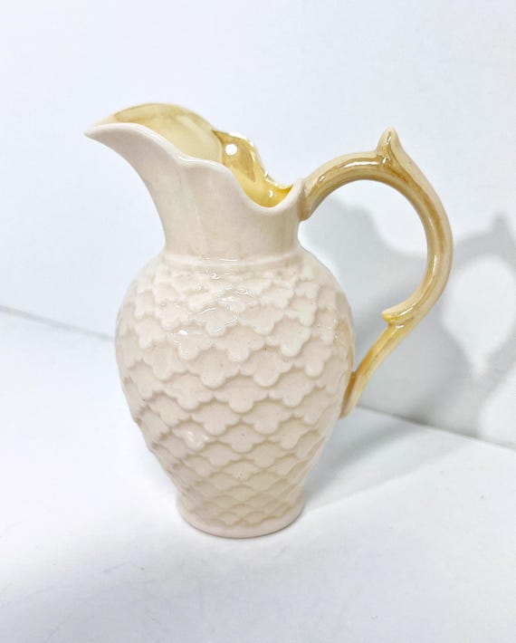Belleek Creamer, Belleek Scale Creamer, Irish Porcelain, Irish Belleek, Green Mark Belleek, Gift for Her, Hostess Gift, Housewarming Gift