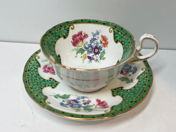 Captivating Aynsley Tea Cup and Saucer, Aynsley Teacups, English Bone China Cups, Floral  Tea Cups, Vintage Tea Cups, Antique Tea Cups