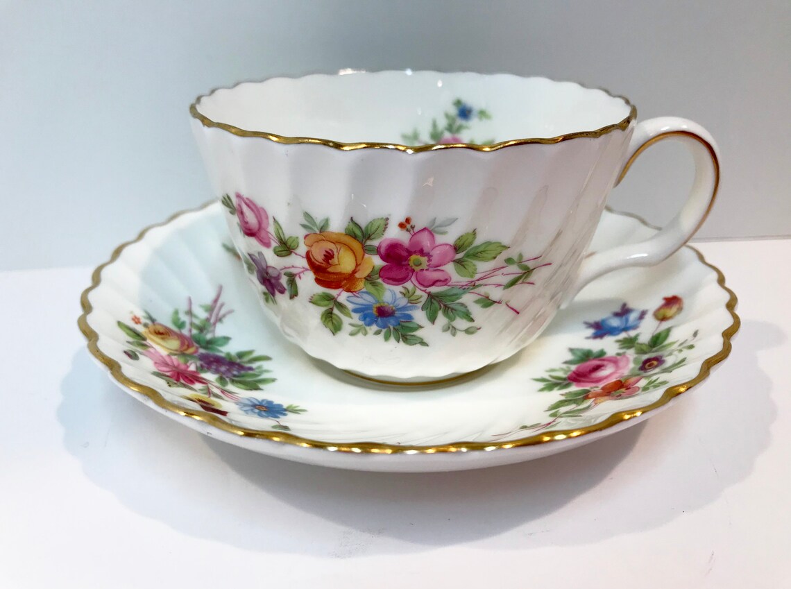 Minton Marlow Teacup and Saucer Marlow by Minton Antique Etsy