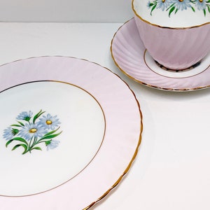 Adderley Plate ONLY, English Bone China, Daisy Teacup, Pink Teacups, Pink Tea Cups, Antique Teacups Vintage, Antique Tea Cups Vintage, Trio