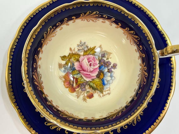 Aynsley Bailey Teacup, Aynsley Signed Teacup, Hand Painted Teacup, Aynsley Teacup, Gift for Collector, Gift for Her, Anniversary Gift