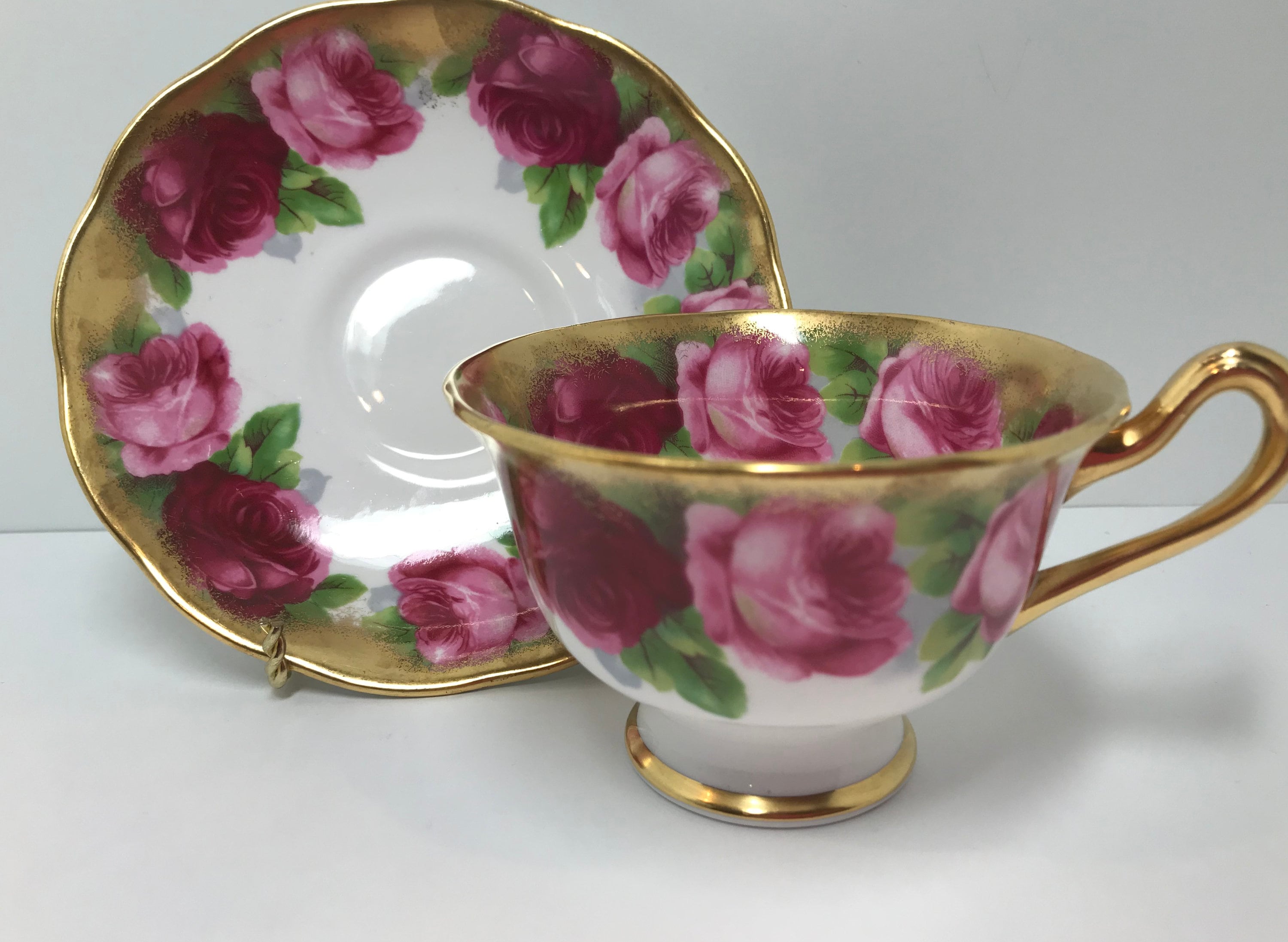 Old English Rose by Royal Albert Bone China, Big Rose Teacups, Antique Teacups, Antique Tea Cups