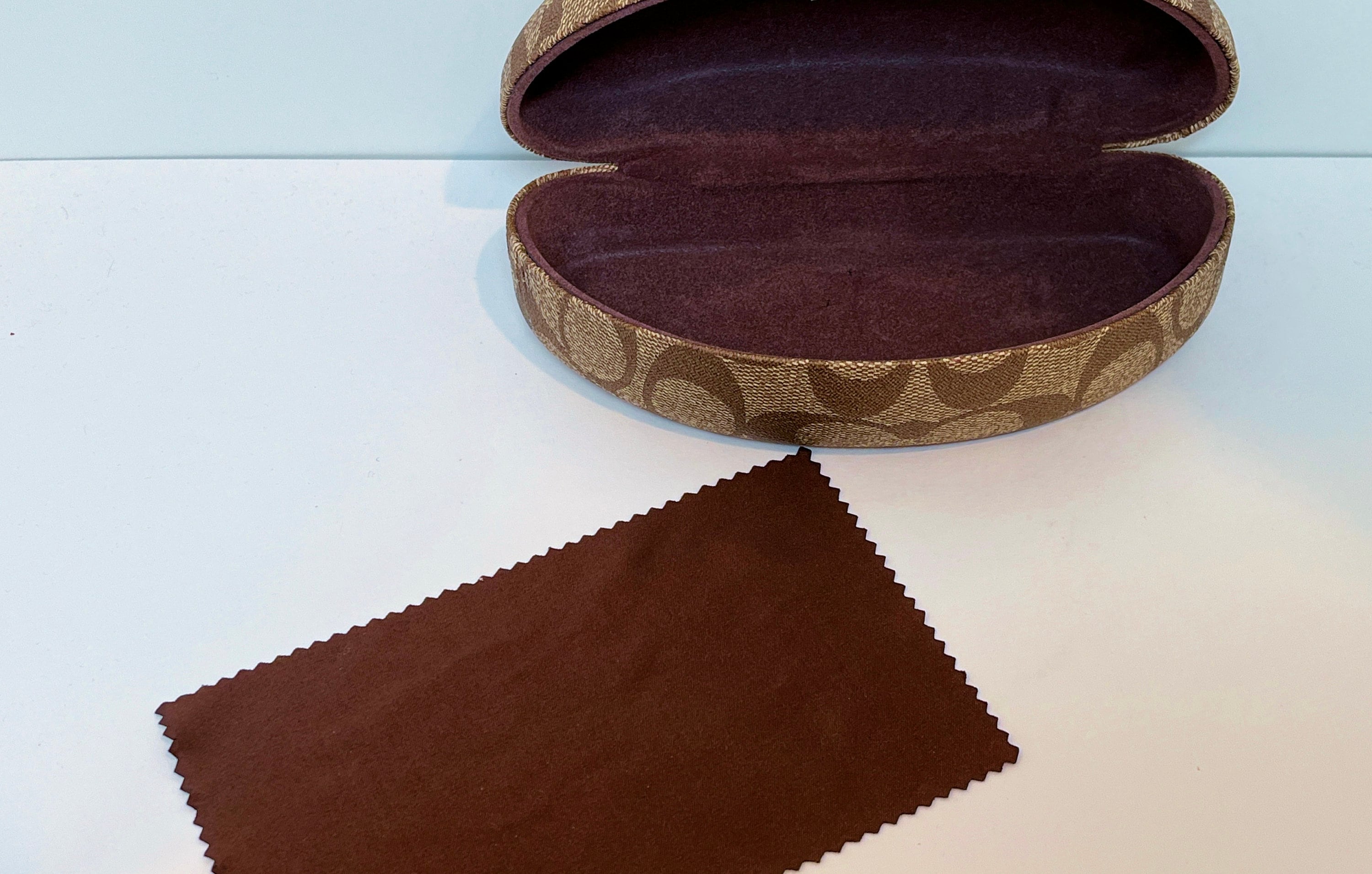 Coach Case, Coach Glasses Case, Brown Coach Case, Coach Eyeglasses Case