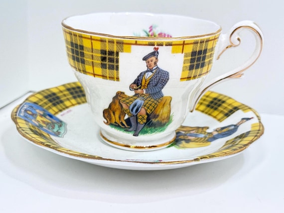 MacLeod Teacup and Saucer, Royal Standard Teacup, Scottish Teacup, Gift for Him, Anniversary Gift, Birthday Gift, Housewarming Gift