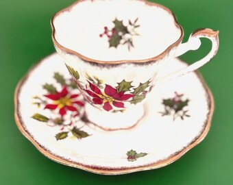 Royal Standard Teetasse mit Untertasse, Urlaub Teetasse, Weihnachtsstern