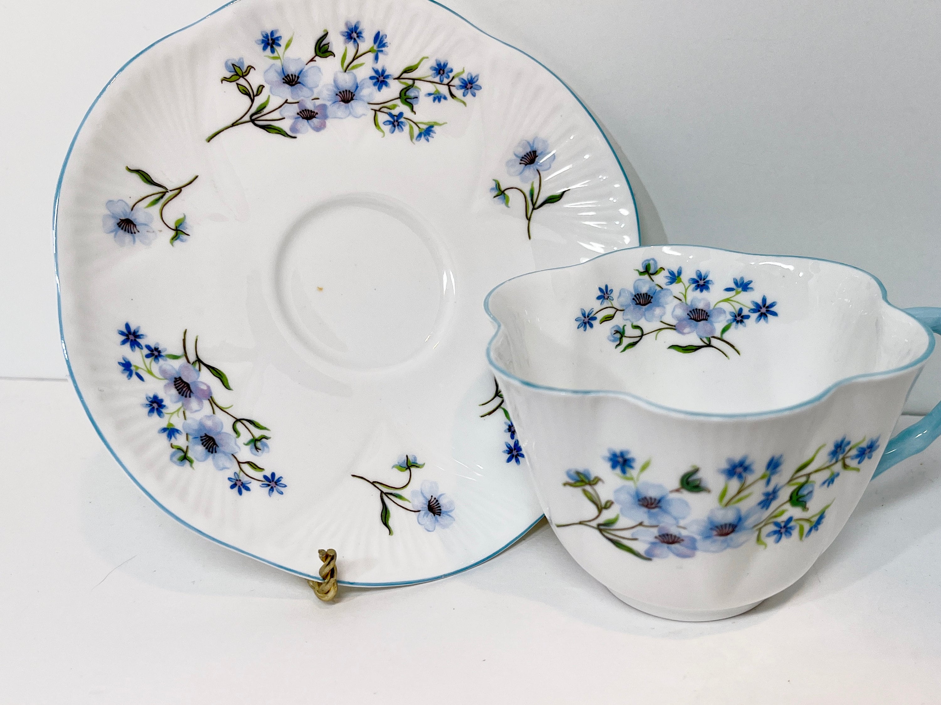 Blue Rock by Shelley Bone China Shelley China Antique Teacup Shelley