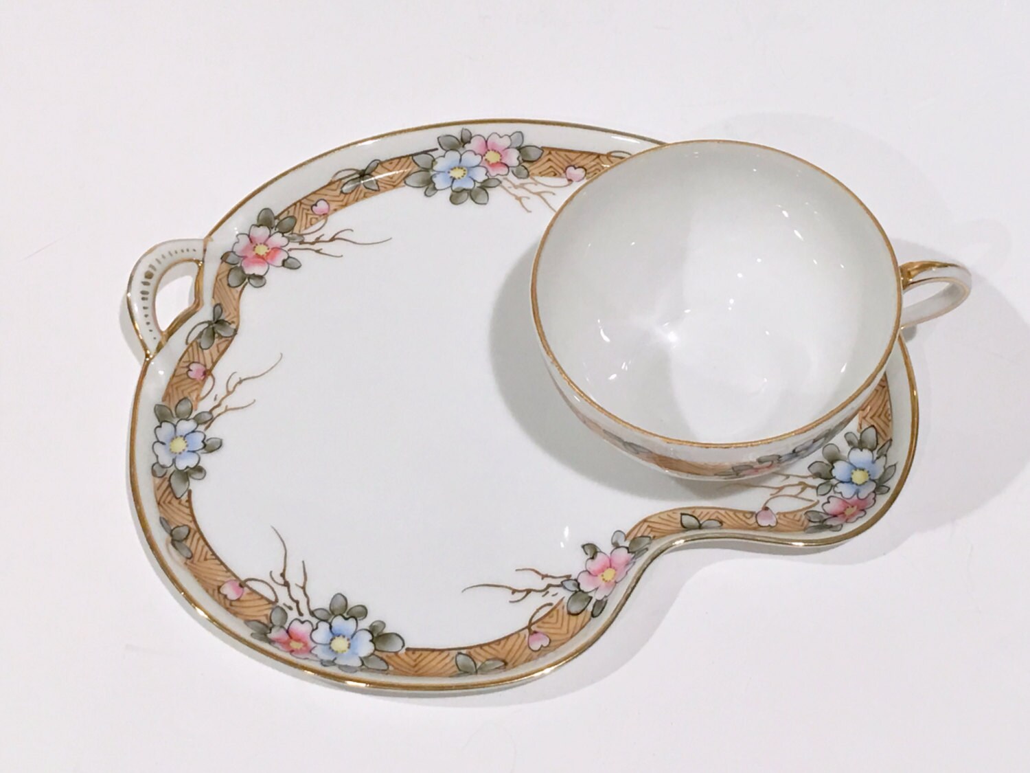 SALE, Nippon Snack Tray, Tea and Toast Set, Nippon Tea Cup and Saucer