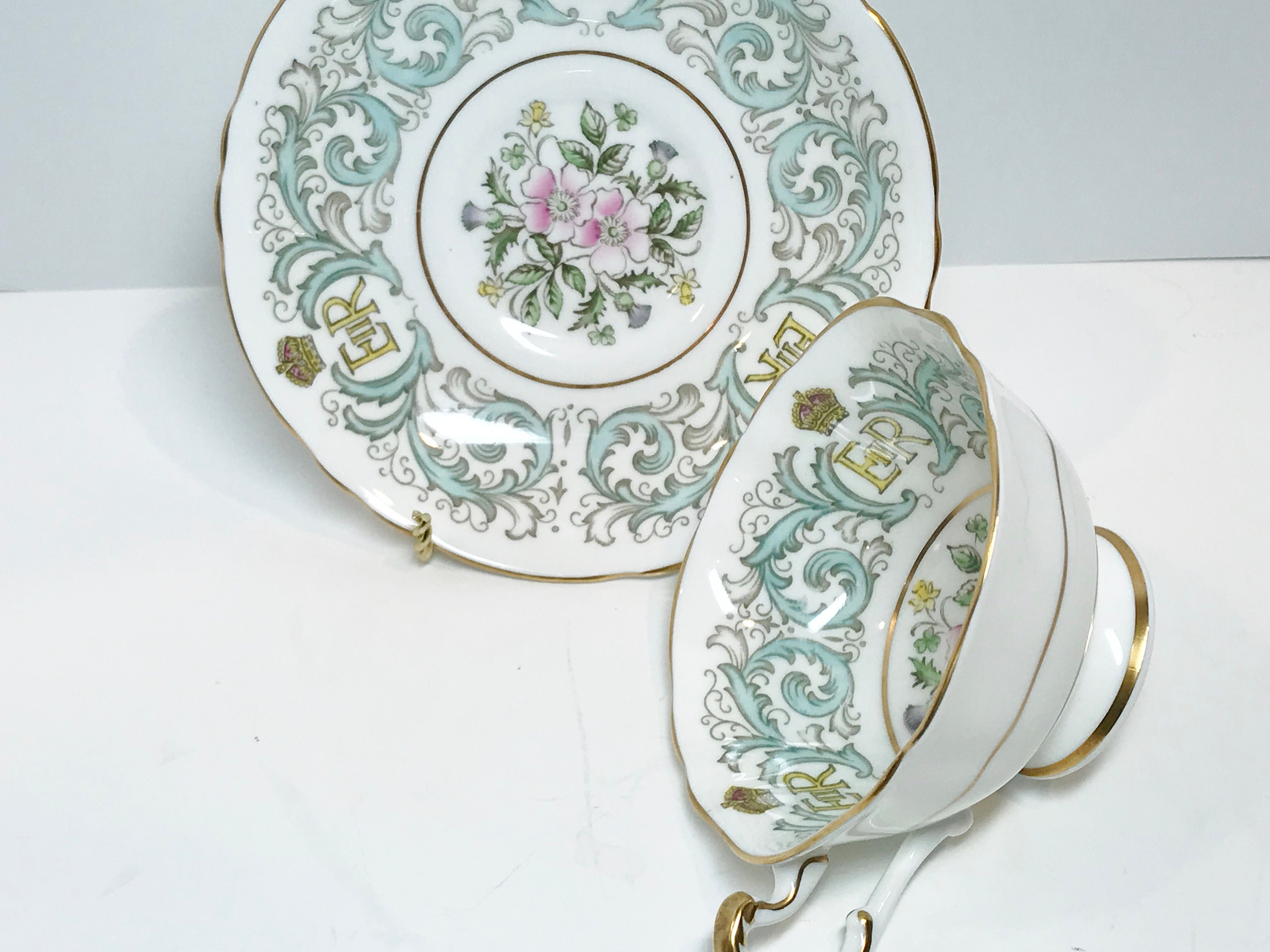 Paragon Tea Set, Queen Elizabeth Commemoration Tea Cups, Royalty Tea