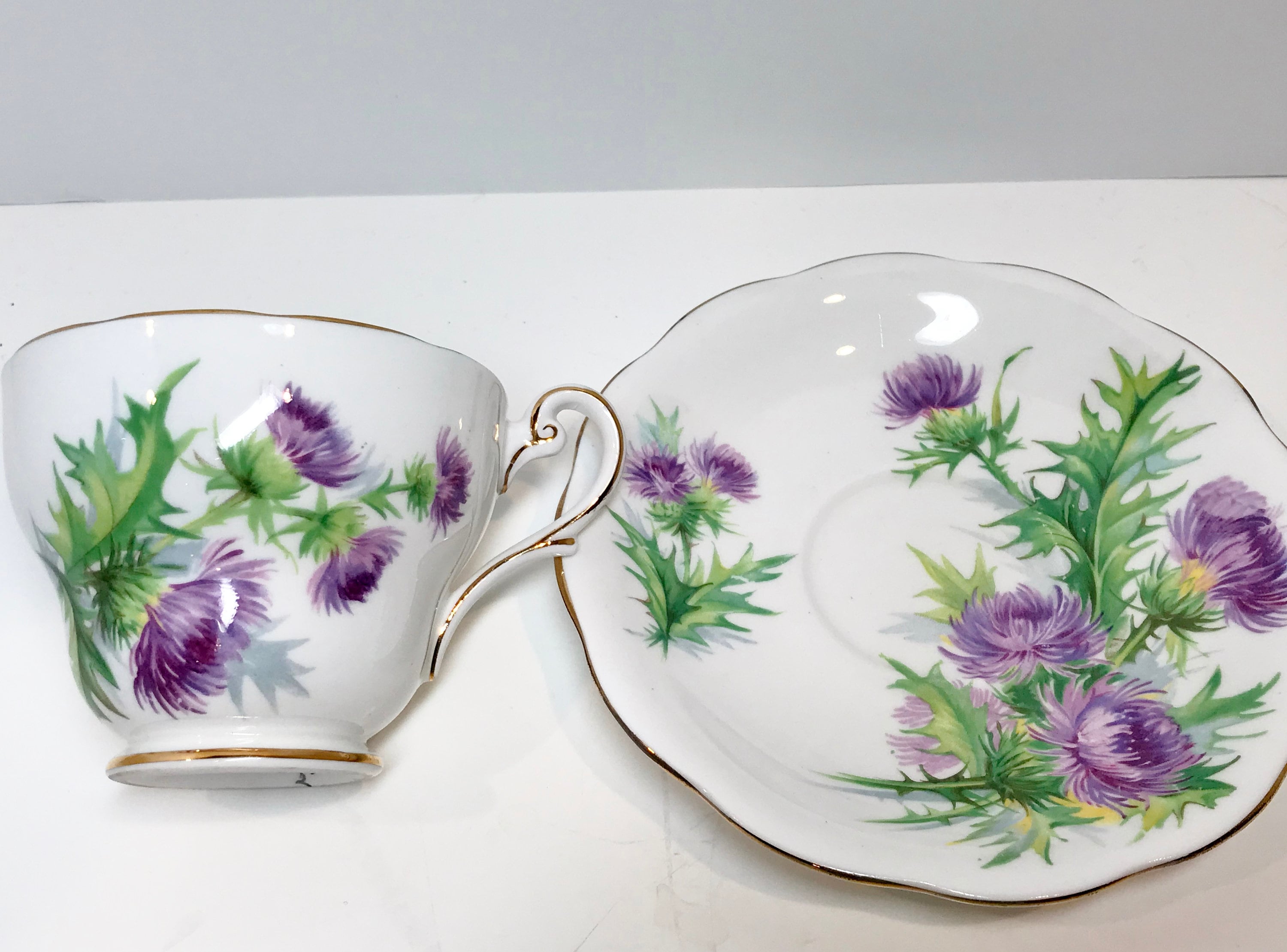 Royal Standard Tea Cup and Saucer, Scots Emblem, Scottish Cup, Scottish