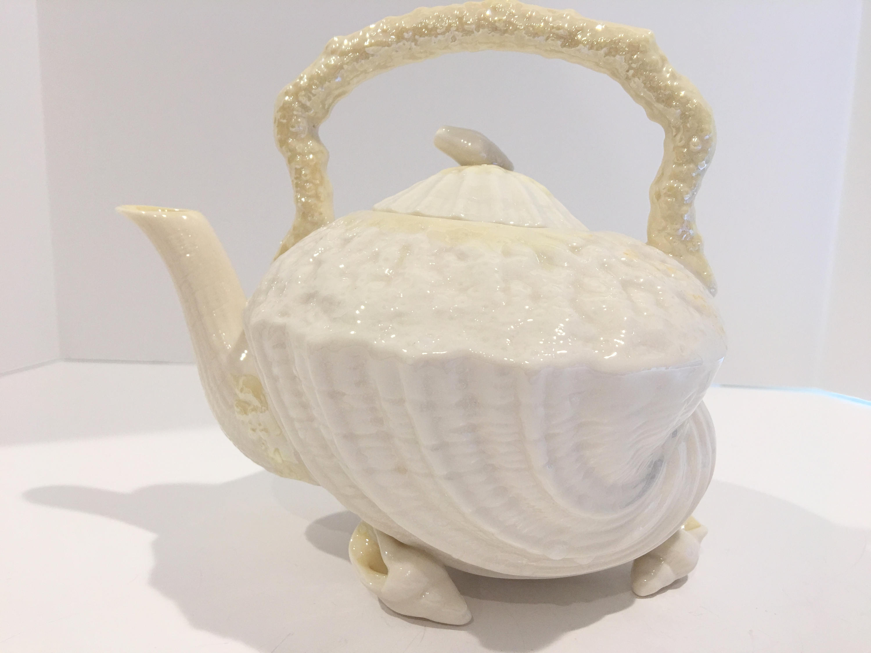 Reserved for SR, Belleek Teapot, 32 ounce Teapot, Irish Teapot, Belleek