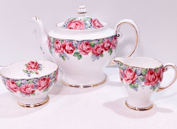 Rose of Sharon Teapot, Royal Standard Teapot, Floral Teapot, Anniversary Gift, Gift for Sweetheart, Birthday Gift, Rose Teapot