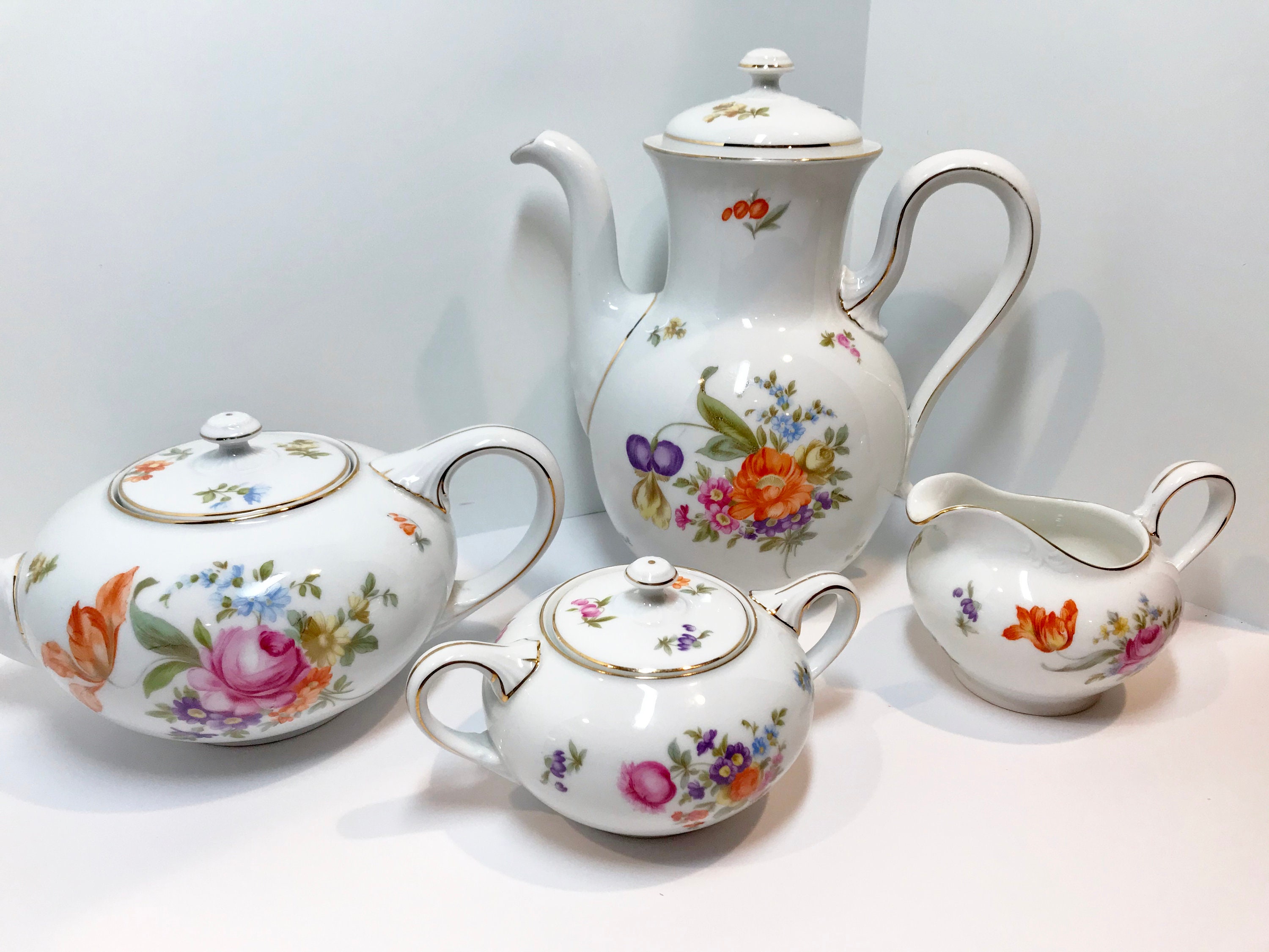 Rosenthal Balmoral, Rosenthal Tea Set, Selb Bavaria Tea Set