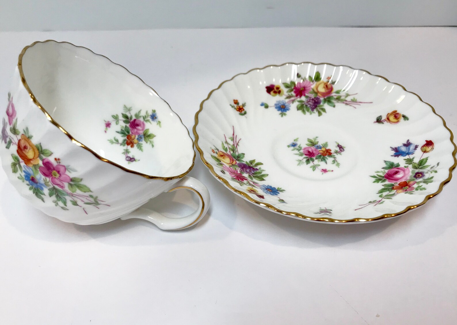 Minton Marlow Teacup and Saucer Marlow by Minton Antique Etsy