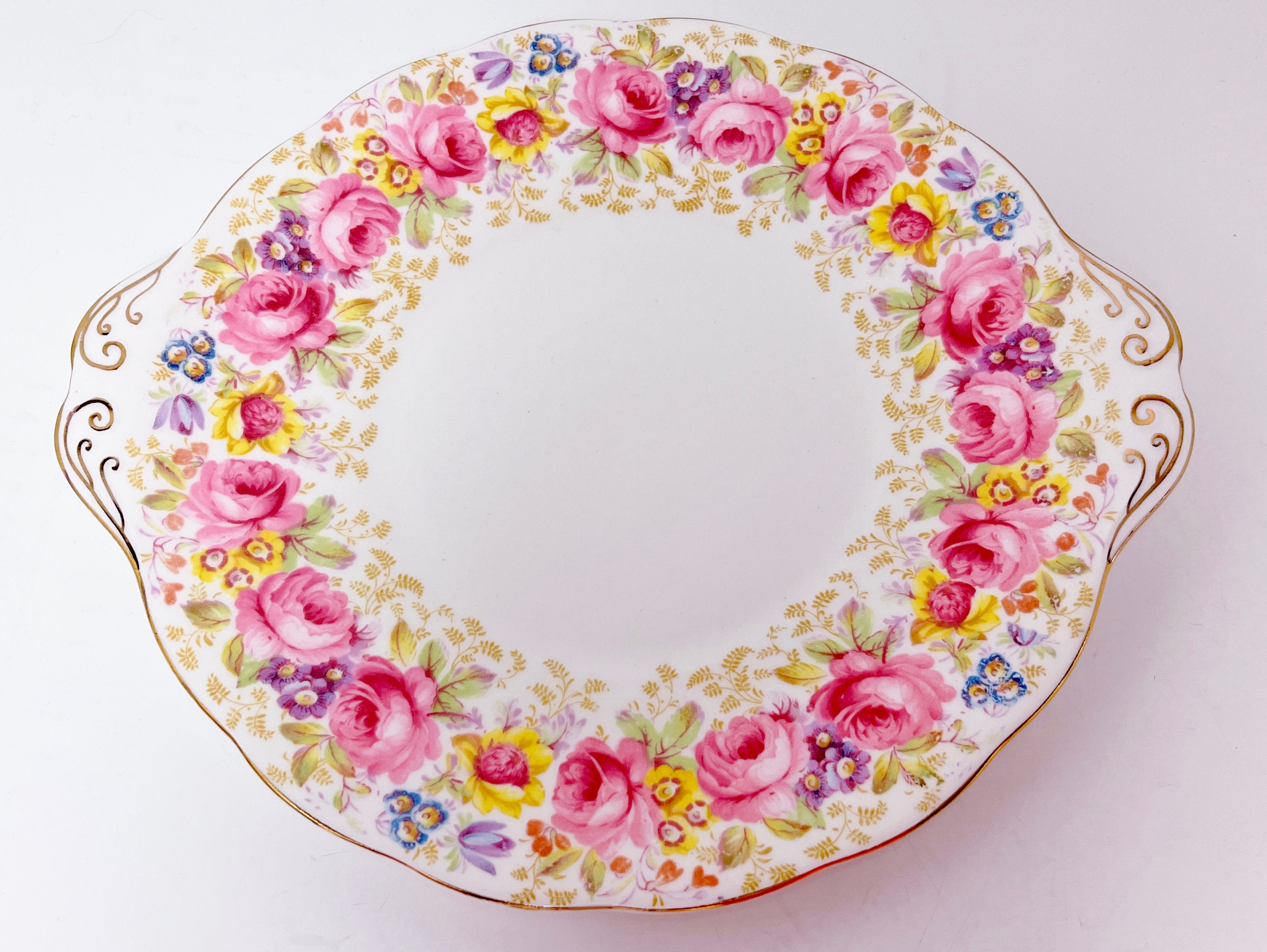 Serena Royal Albert Plate English Bone China Pink Rose Plate Serving 19-different-types-of-plates-2022