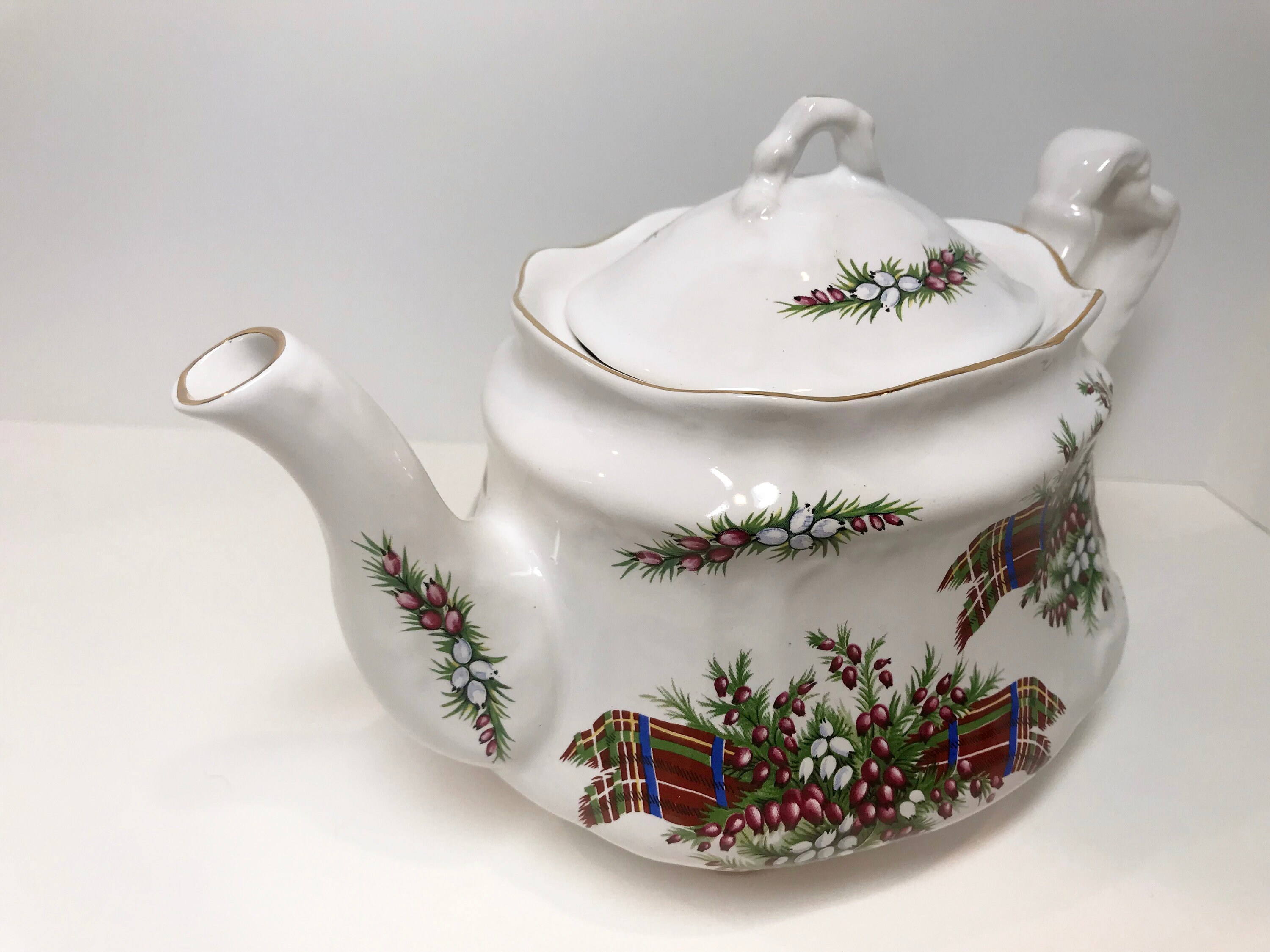Tartan Teapot, Arthur Wood Teapot, Antique Teapot, English Teapot